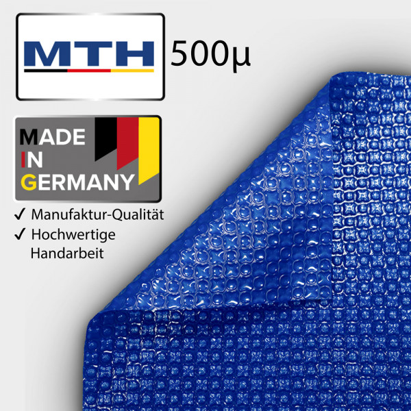 Pool Solarfolie PREMIUM 500 µ OXO Saphirblau für Oval- / Achtformbecken