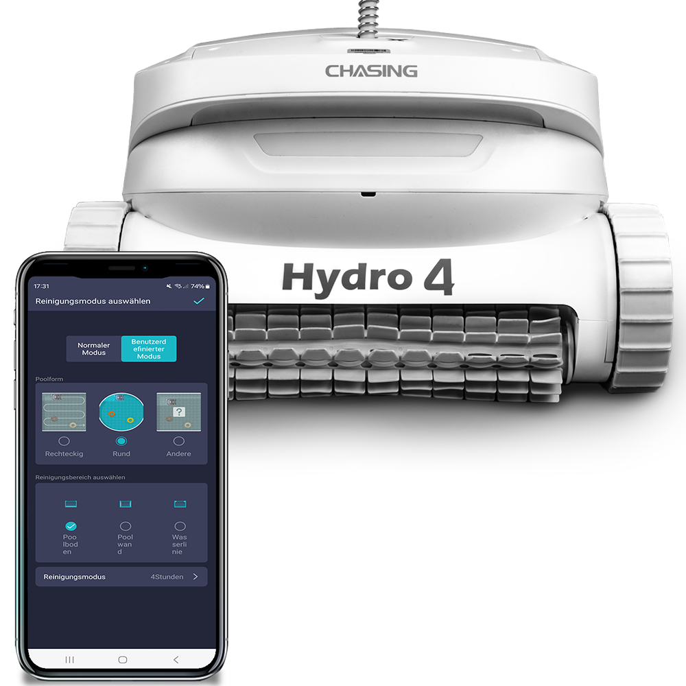 App-Steuerung des Poolroboters POOLSANA Hydro 4