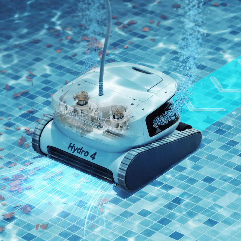 Detailansicht des Poolroboters POOLSANA Hydro 4